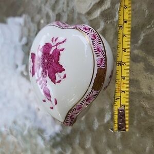 Herend heart-shaped trinket porcelain